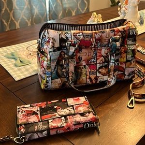 Handbag Gentle Used & Wallet never usedColorful Pic Celebrities